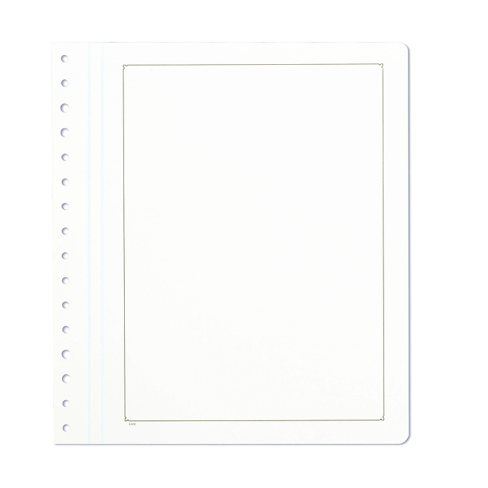KABE Blankoblätter, weißer Albenkarton mit schwarzer traditioneller Randlinie, 10er Pack
