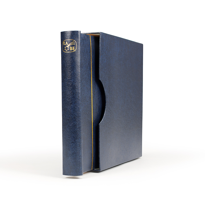 KABE Atlas Klemmbinder, inkl.  Schutzkassette, blau