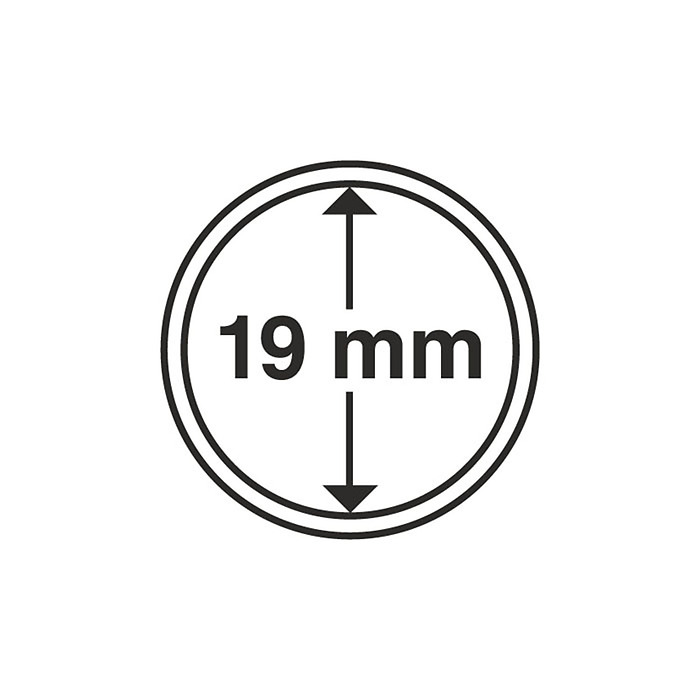 Grips Münzkapseln  19 mm, 10er  Pack
