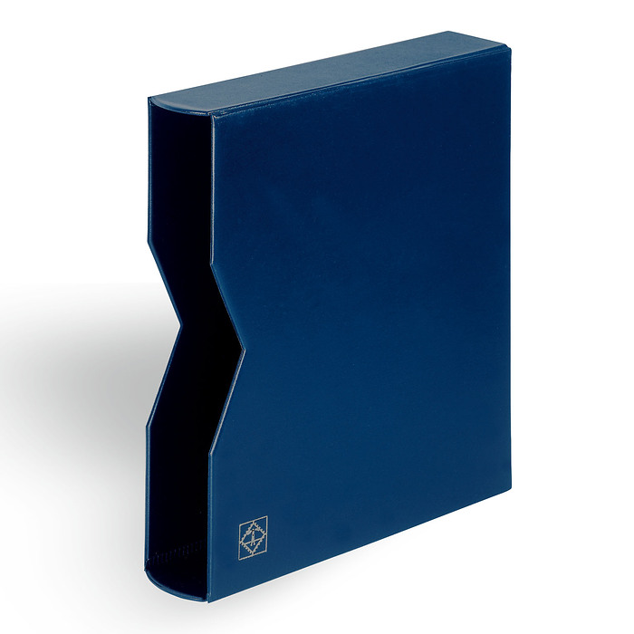 Münzalbum Vista, Band 1 und 2' Alte und neue Länder', inkl. Schutzkassetten, blau