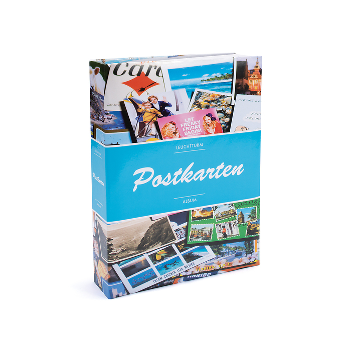 Postkarten Album für 200 Postkarten, inkl. 50 festeingebundenen Klarsichthüllen