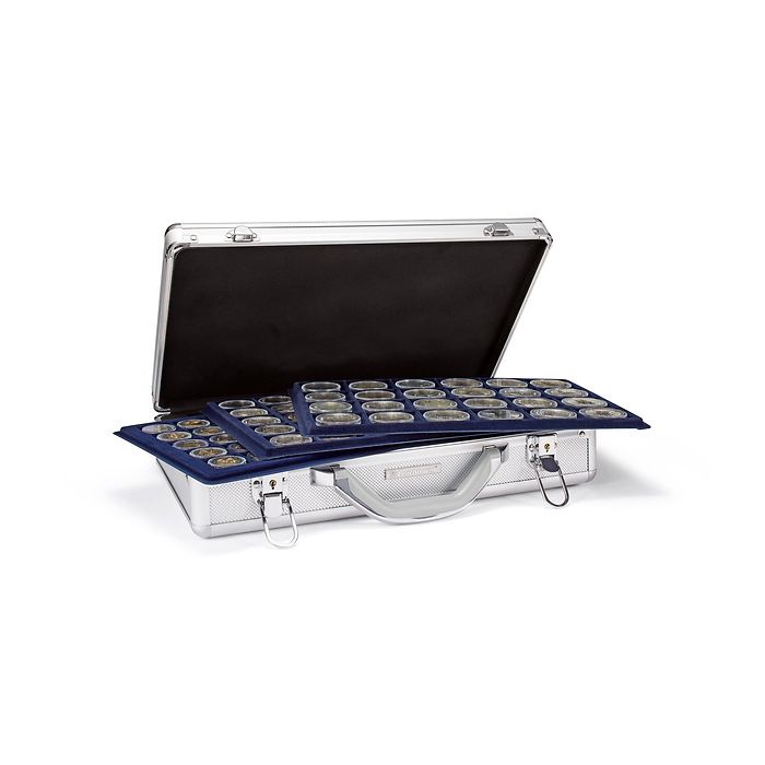 Cargo L6 Münzkoffer für 240x 2 Euro Münzen in Kapseln, inkl. 6 Münztableaus