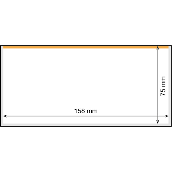 Basic 158 Banknoten Schutzhüllen, 50er Pack