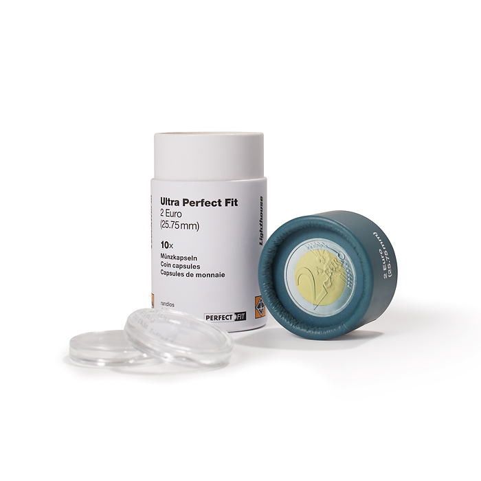 Ultra Perfect Fit Münzkapseln für 2 Euro (25,75 mm), 10er-Pack
