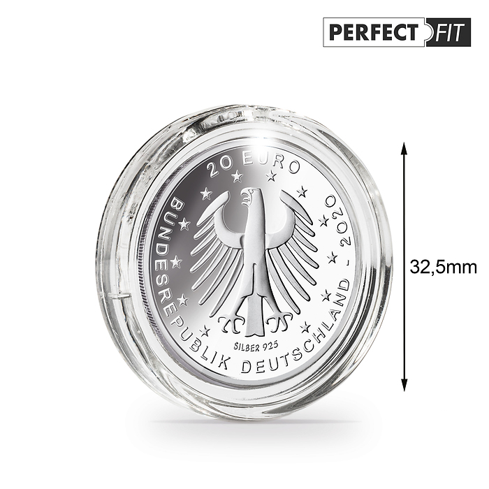 Ultra Perfect Fit Münzkapseln für deutsche 20 Euro (32,50 mm), 10er-Pack