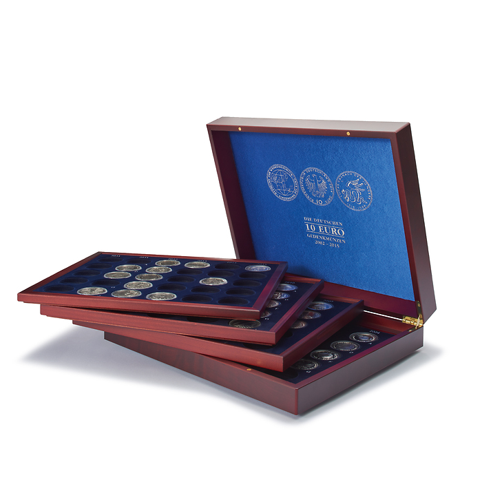 Volterra Quattro - Münzkassette für 104 dt. 10 Euro Gedenkmünzen in Kapseln