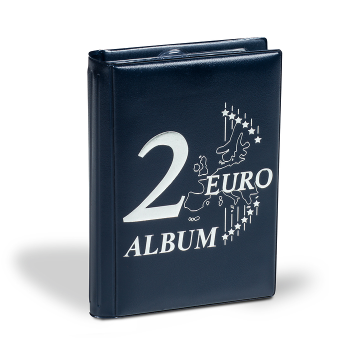 Route Taschenalbum für 48 2 Euro Münzen, blau