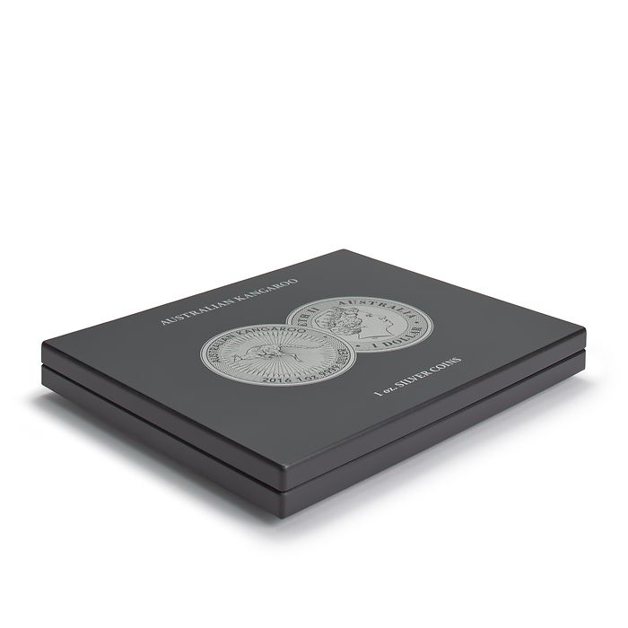 Volterra Uno - Münzkassette für 20 Silbermünzen „Australian Kangaroo“ in Kapseln