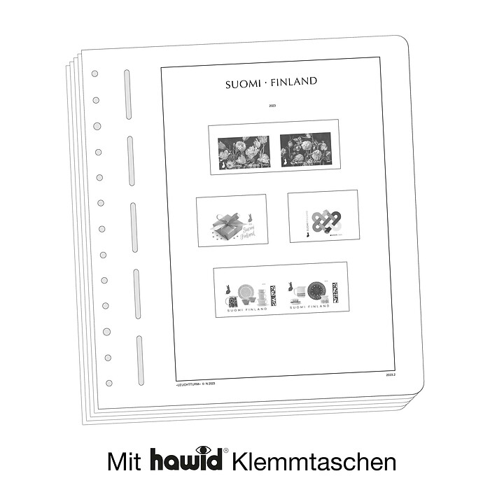 Leuchtturm Vordruckblätter mit Klemmtaschen Finnland 2015-2019