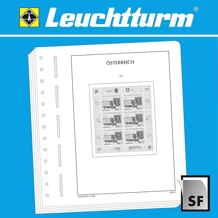 LEUCHTTURM SF-Vordruckblätter Österreich Kleinbogen 2015-2019