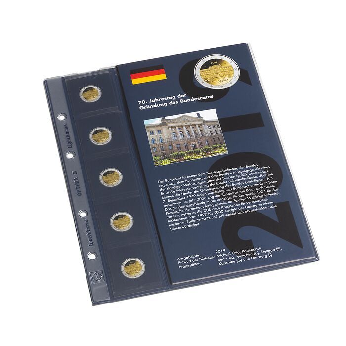 Nachtrag 2019 für Classic-Album für dt. 2-Euro-Gedenkmünzen  „Bundesrat“