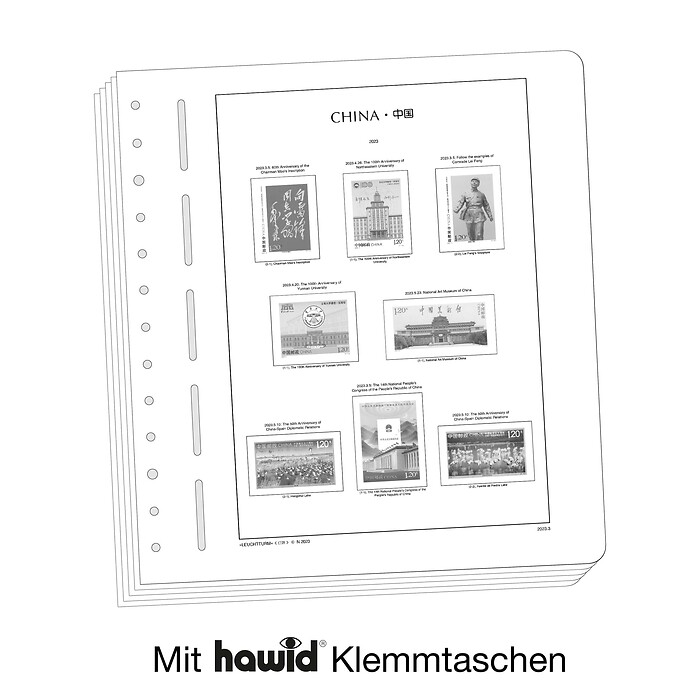 Leuchtturm Nachtrag mit Klemmtaschen China 2019