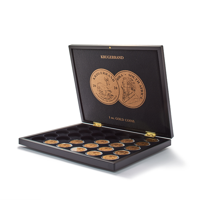 Volterra Uno - Münzkassette für 30 Goldmünzen „Krügerrand“ in Kapseln