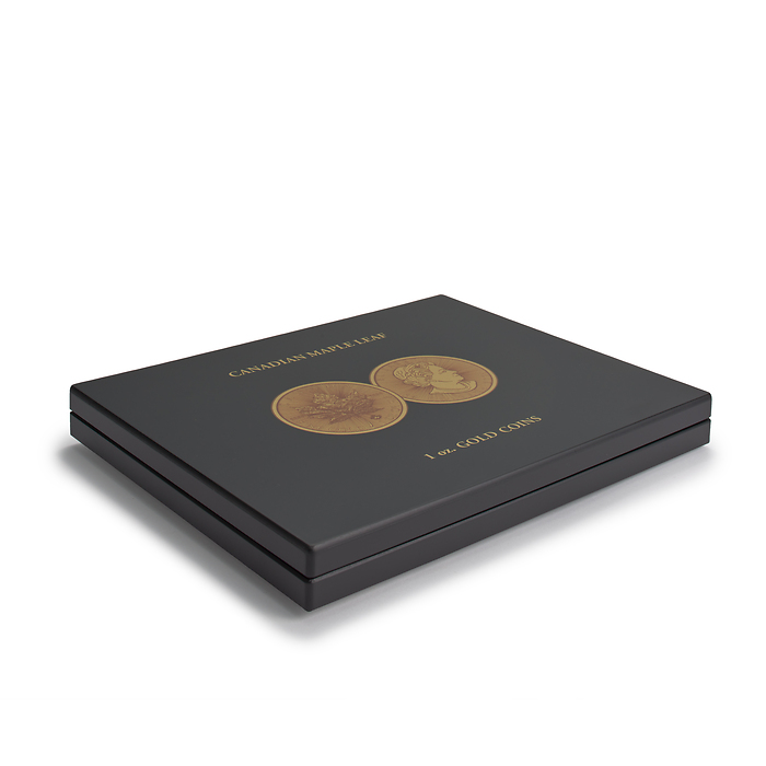Volterra Uno - Münzkassette für 30 Goldmünzen 'Maple Leaf' in Kapseln