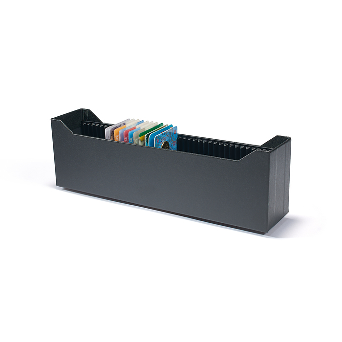 Logik Archivbox für 40 Goldbarren im Blister oder Coin Cards, Hochformat, schwarz