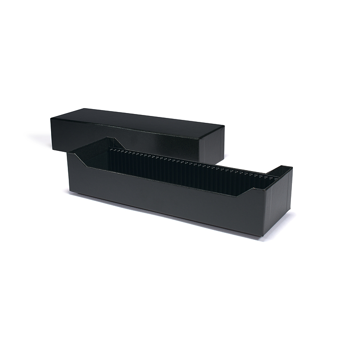 Logik Archivbox für 40 Goldbarren im Blister oder Coin Cards, Querformat, schwarz
