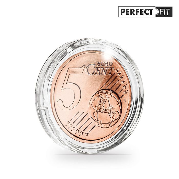 Münzkapseln ULTRA Perfect Fit  für 5 Euro-Cent (21,25 mm), 10er-Pack