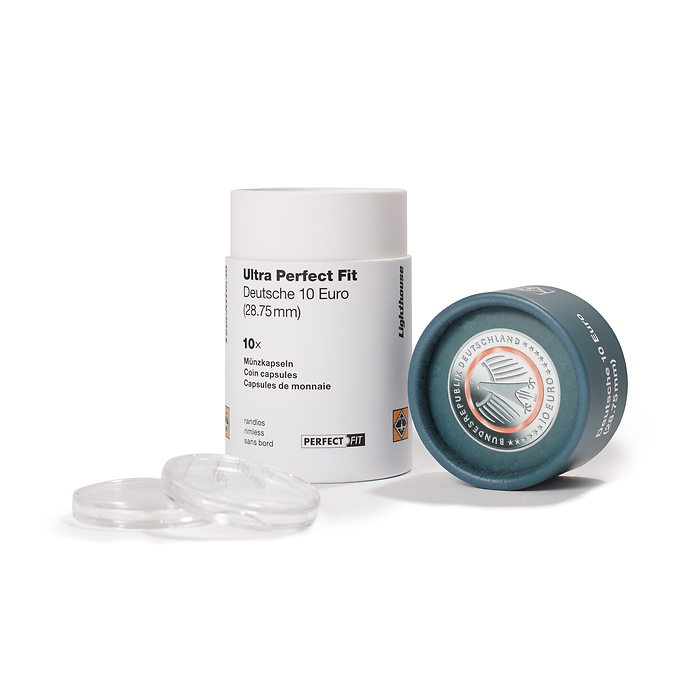 Ultra Perfect Fit Münzkapseln für deutsche 10 Euro (28,75 mm), 10er-Pack