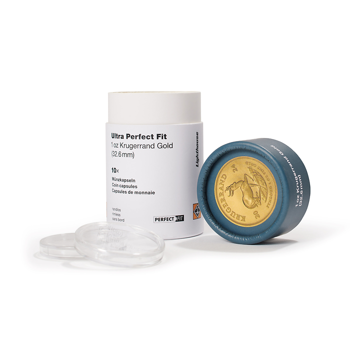 Ultra Perfect Fit Münzkapseln  für 1 oz. Krügerrand Gold (32,60 mm), 10er-Pack