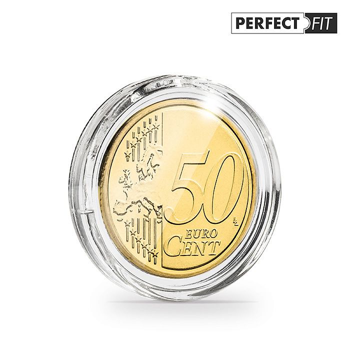 Münzkapseln ULTRA Perfect Fit  für 50 Euro-Cent (24,25 mm),  100er-Pack