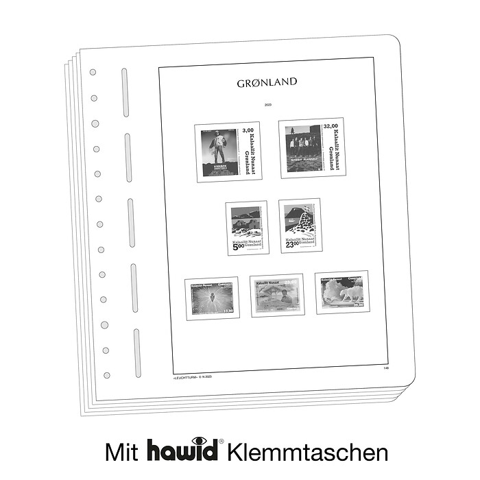 Leuchtturm Nachtrag mit Klemmtaschen Grönland 2021