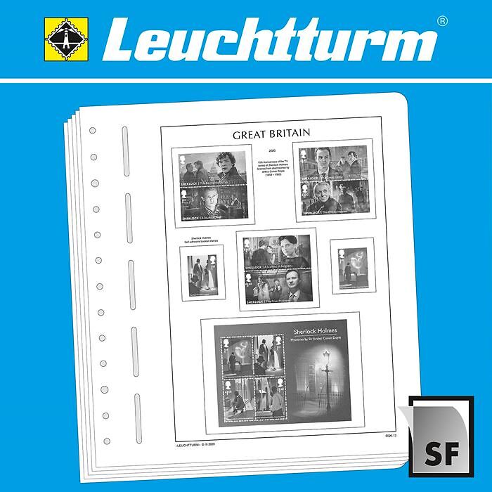 Leuchtturm Vordruckblätter mit Klemmtaschen Großbritannien 2020-2024