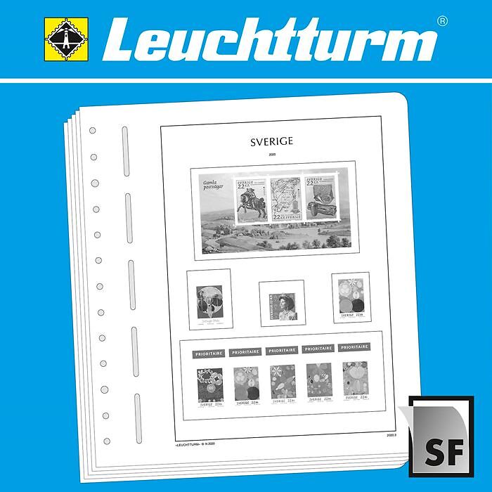 LEUCHTTURM SF-Vordruckblätter Schweden 2020-2022