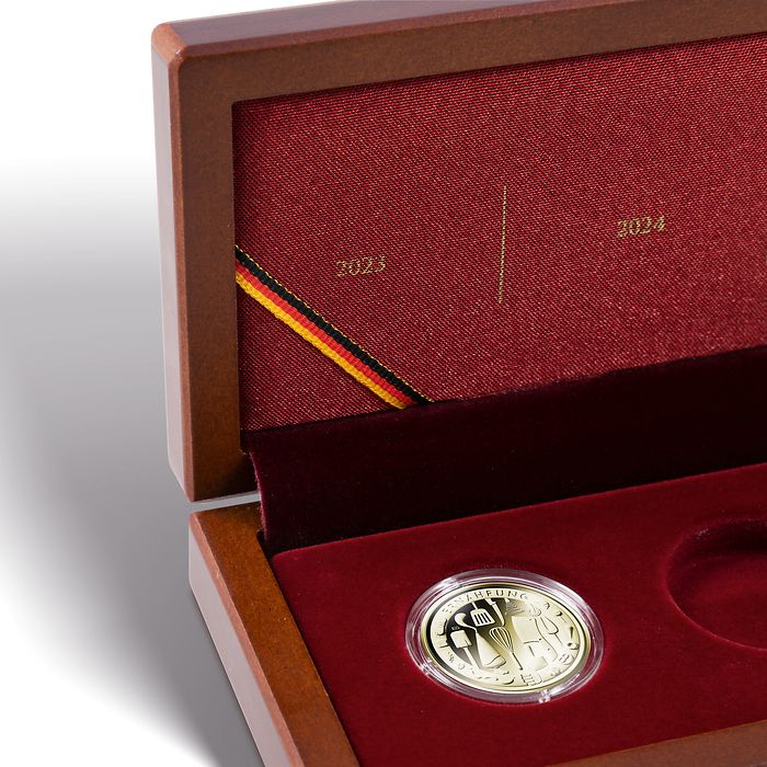 Volterra Münzetui für 5 dt. 50 Euro Goldmünzen „Deutsches Handwerk“ in Kapseln