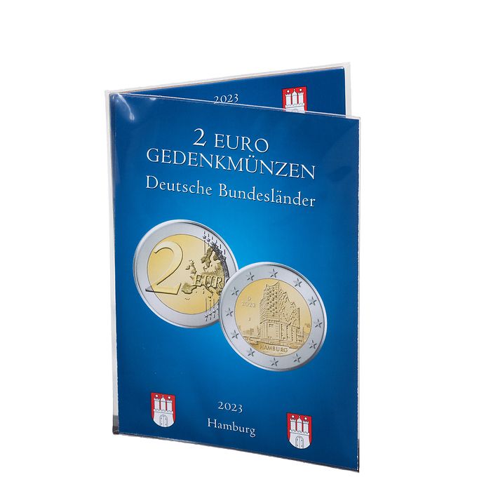 Münzkarte für deutsche 2-Euro-Gedenkmünze 2023 (Elbphilharmonie)