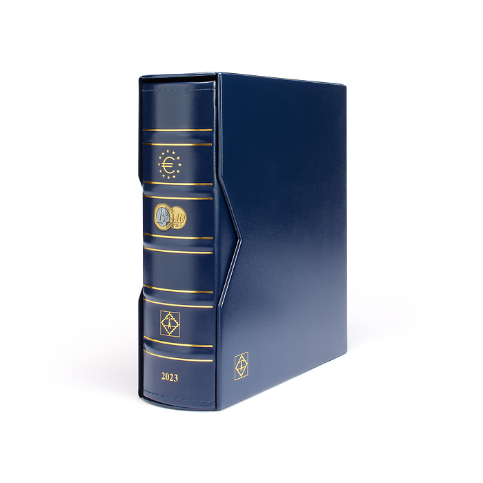 Vista Münzalbum, Euro-Jahrgang 2023, inkl. Schutzkassette, blau