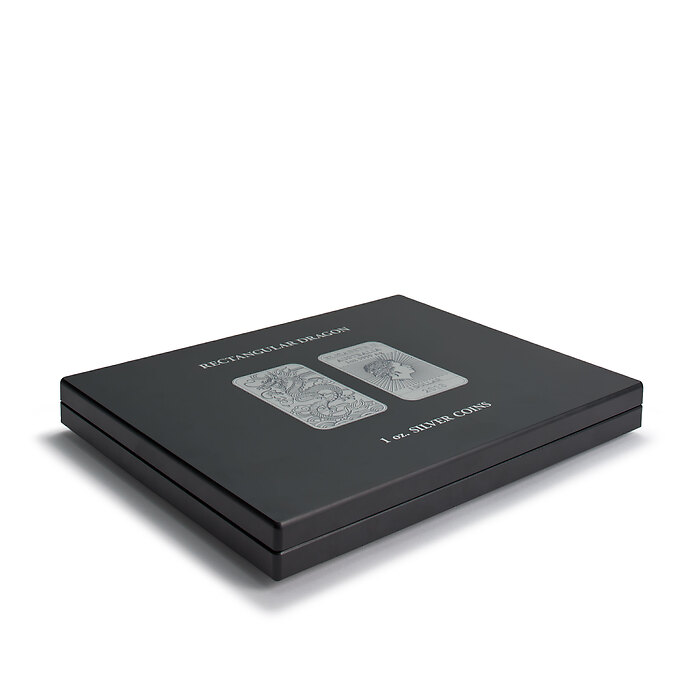 Volterra Uno - Münzkassette für 18 Silbermünzen „Rectangular Dragon“ in Kapseln