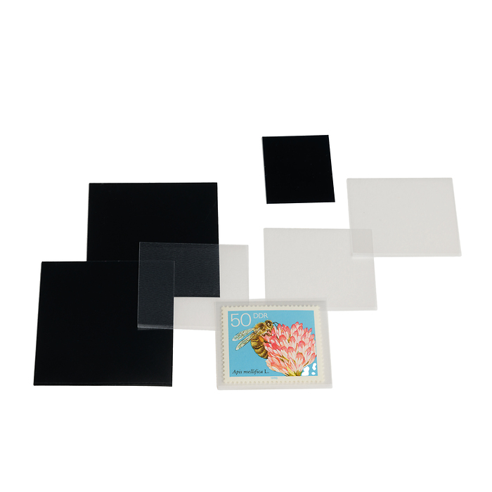 hawid Zuschnitt 32x31 mm, schwarze Trägerfolie