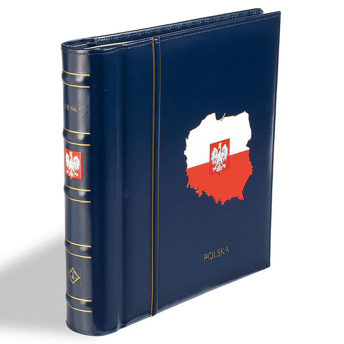 LEUCHTTURM SF-Vordruckalbum PERFECT DP, im Classic Design 'POLSKA 1860-1939', blau