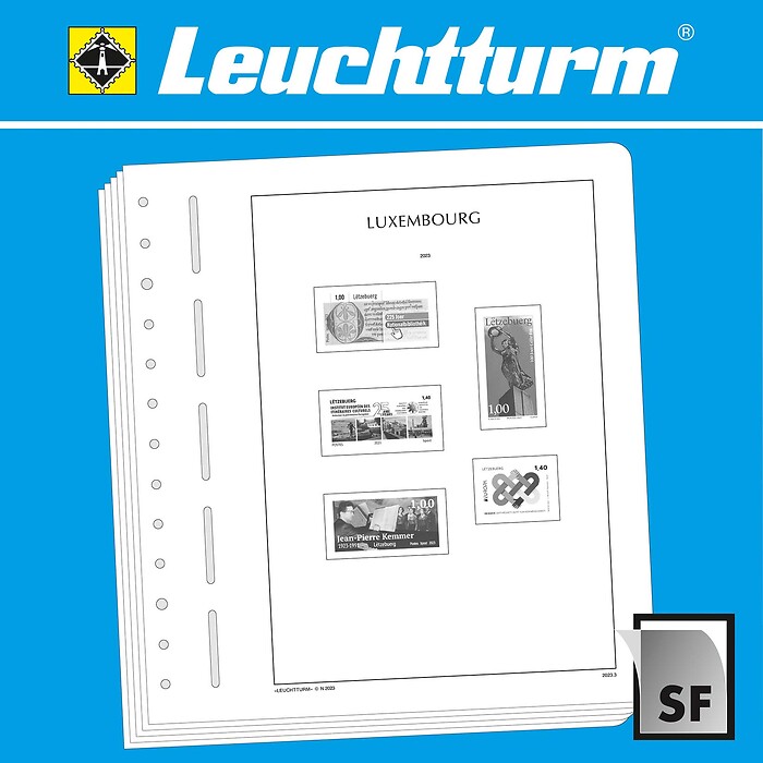 Leuchtturm Nachtrag mit Klemmtaschen Luxemburg 2023