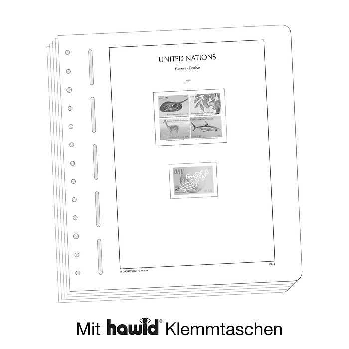 Leuchtturm Nachtrag mit Klemmtaschen UNO Genf 2023