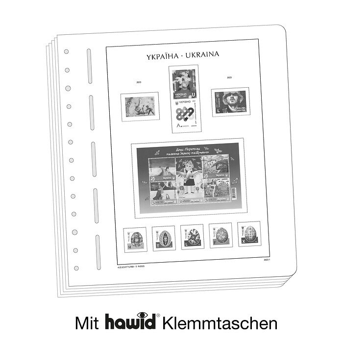 Leuchtturm Nachtrag mit Klemmtaschen Ukraine 2021