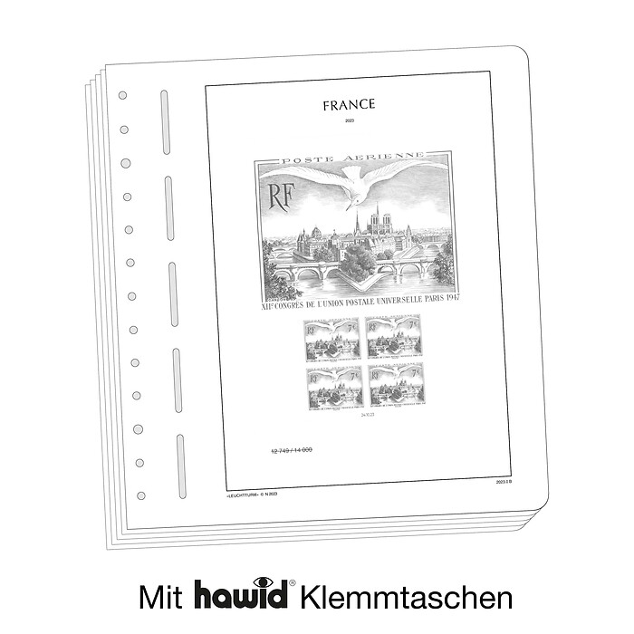 Leuchtturm Nachtrag mit Klemmtaschen Frankreich -Blocks 'Edition Spéciale' 'SF 2023