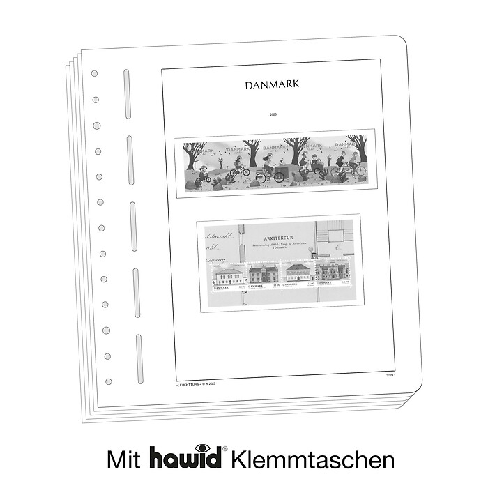 Leuchtturm Nachtrag mit Klemmtaschen Dänemark 2023