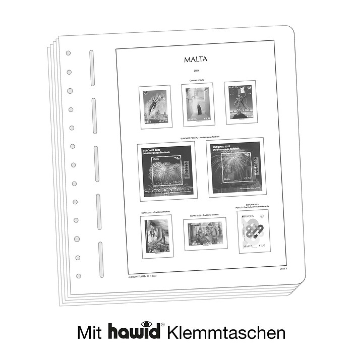 Leuchtturm Nachtrag mit Klemmtaschen Malta 2023