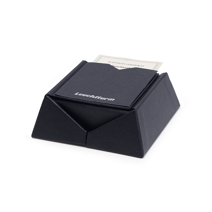 Porta Münzetui für eine runde Münzkapsel 33 mm, schwarz