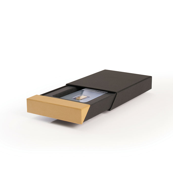 Pisa Münzetui für einen Goldbarren im Blisterformat, schwarz