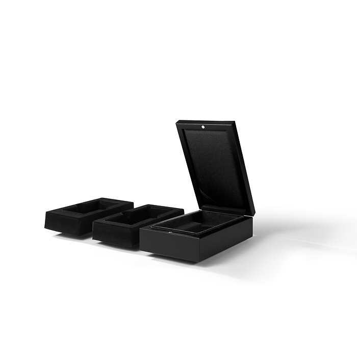 Volterra Etui für 1x Silberbarren 1.000 g, schwarz