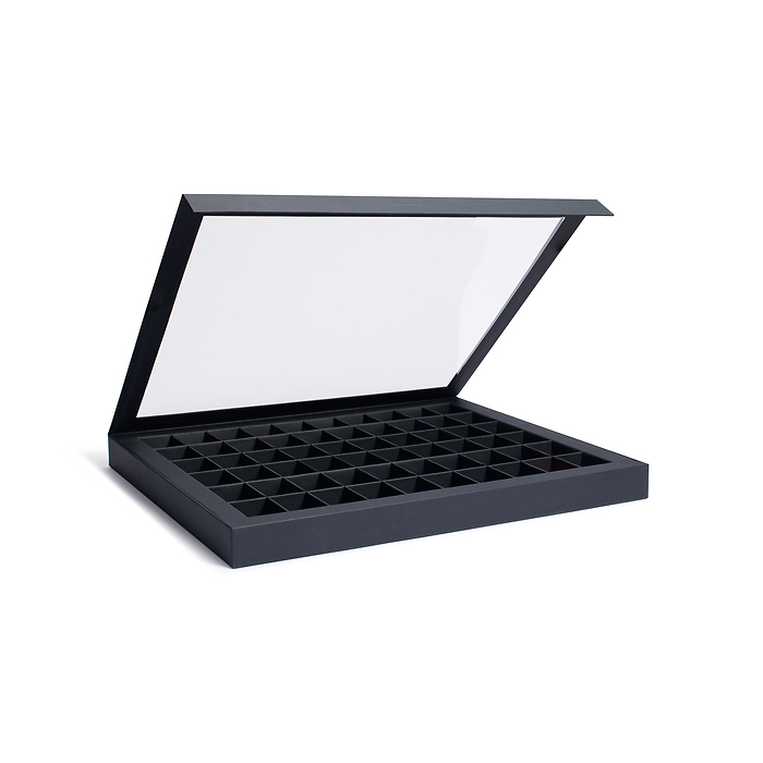 Showcase Sammelbox mit 60 Fächern, schwarz