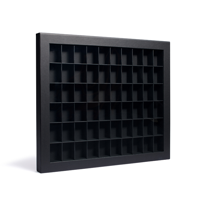 Showcase Sammelbox mit 60 Fächern, schwarz