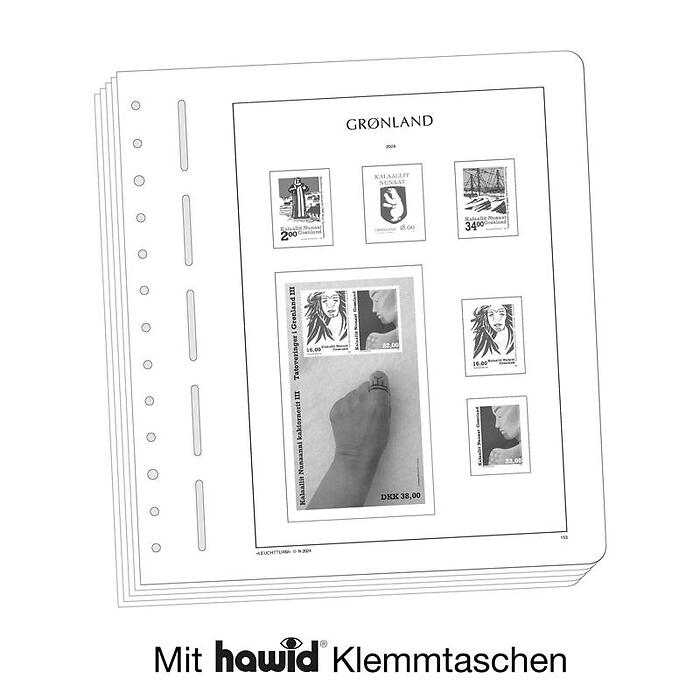 Leuchtturm Nachtrag mit Klemmtaschen Grönland 2024