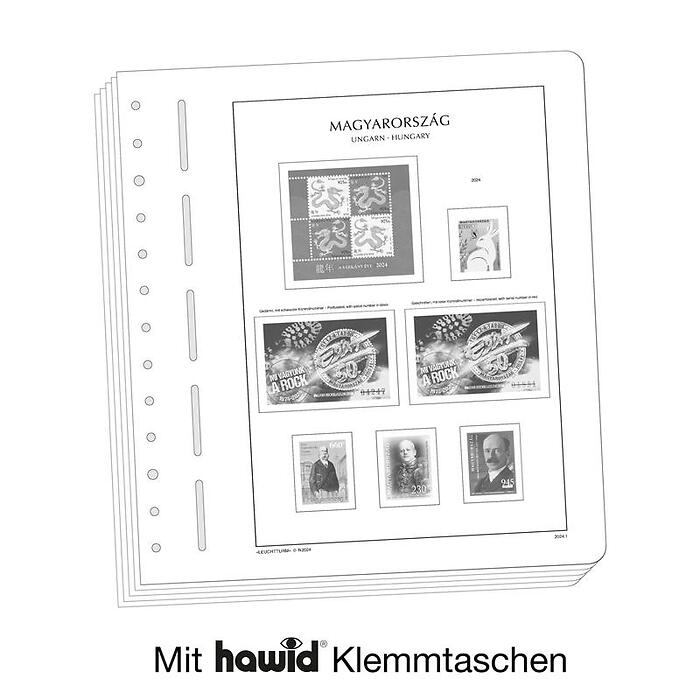 Leuchtturm Nachtrag mit Klemmtaschen Ungarn 2024