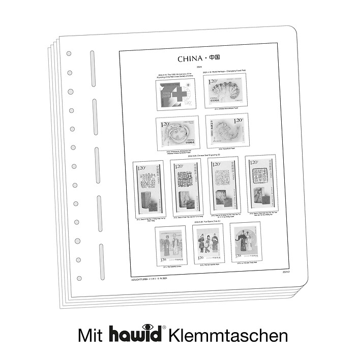 Leuchtturm Nachtrag mit Klemmtaschen China 2024