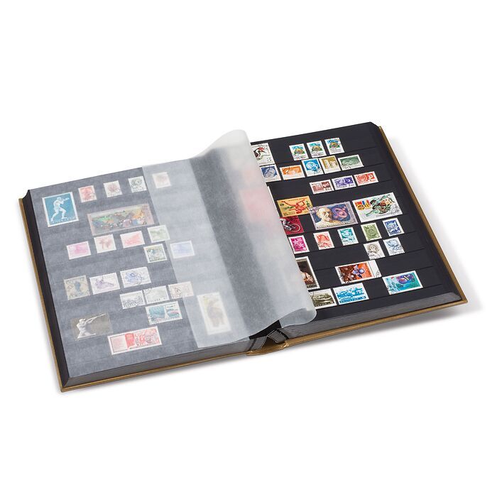 Einsteckbuch COMFORT, DIN A4,64 schwarze Seiten, wattierter Einband,Metallic Edition