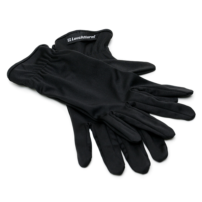 Münzhandschuhe aus Mikrofaser schwarz