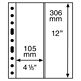 Kunststoffhüllen GRANDE, 2 senkrechte Streifen, glasklar, 5er Pack